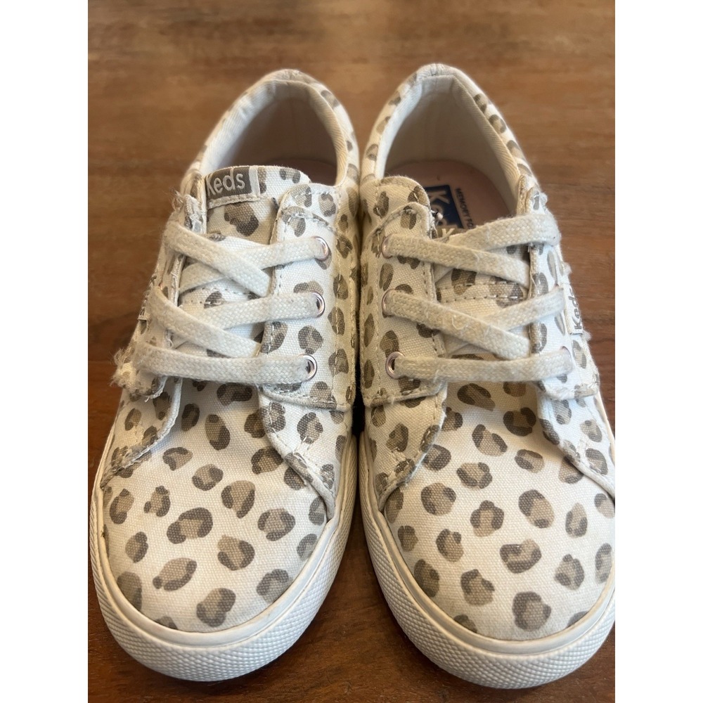 Keds Juniors' Jumpkick Jr Unisex Sneaker Leopard Print Toddler Size 12M